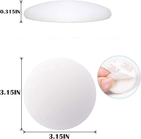 4 PCS - 3.15" Large Silicone Door Stoppers for Wall, Shock Absorbent Wall Guards to Prevent Damage from Door Knobs and Handles in Saudi Arabia