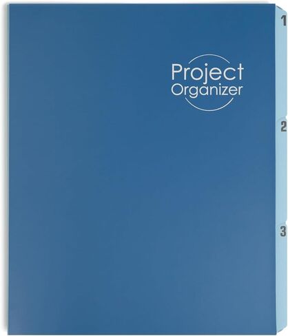 Smead Project Organizer, 10 Pockets, Closed Sides, Preprinted Templates, Reinforced Tabs, Letter Size, Navy/Lake Blue (89200) in Saudi Arabia