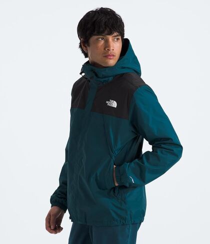 THE NORTH FACE Men's Antora Waterproof Jacket (Standard and Big Size), Summit Navy Camo Texture Print/TNF Black, 2X in Saudi Arabia