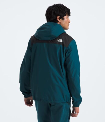 THE NORTH FACE Men's Antora Waterproof Jacket (Standard and Big Size), Summit Navy Camo Texture Print/TNF Black, 2X in Saudi Arabia