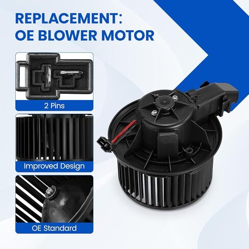 HVAC Blower Motor 75051 BK2Z19805A BK2Z19805B Compatible with Transit Heater Blower AC Fan for Transit Custom Transit-150 Transit-250/350/350HD PM4063 Blower Motor in Kuwait