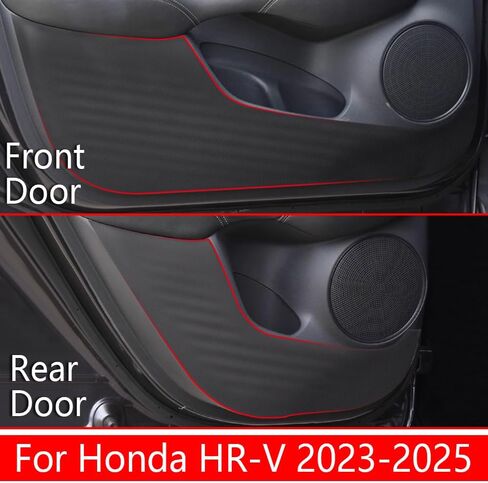 وسادة مضادة للركل لباب السيارة لهوندا HR-V HRV 2023 2024 2025 2026 هجين، حصيرة حماية الباب، ملصقات مضادة للأوساخ ومضادة للتصادمات، ملحقات حماية تزيينية مضادة للركلة للباب الداخلي in Saudi Arabia