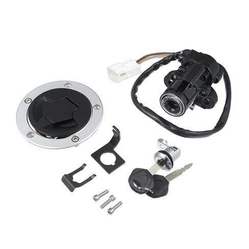 X AUTOHAUX 1 Set Motorcycle Ignition Switch Cylinder Fuel Gas Tank Cap Cover Lock Seat Lock w/ 2 Keys for Kawasaki Z1000SX 2011-2016 for Kawasaki Ninja 1000 ZX6R ZX636 ZX10R Motor Bike Lock in Saudi Arabia