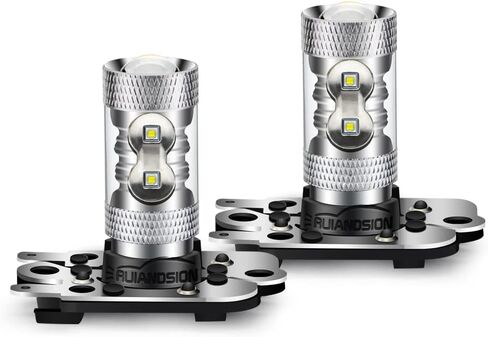 Ruiandsion 2 قطعة PH16W LED لمبات Canbus السوبر مشرق 50 واط 12-24 فولت 2525 10SMD شرائح 6000 كيلو الأبيض LED بدوره إشارة النهار تشغيل مصابيح كهربائية in Kuwait