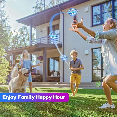 Fly Orb Hover Ball Floating Boomerang Spinner Drone Balls - Cool Toys Gifts for 6-15 Year Old Boys & Girls (Blue) (Blue_01) in Kuwait