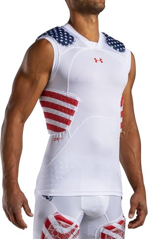 Gameday Armour Pro 5-Pad Top White L in Saudi Arabia