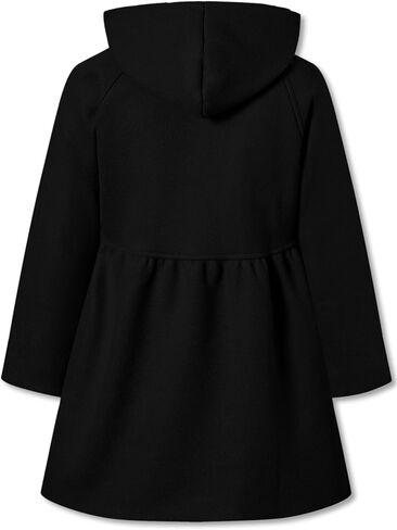 Betusline Girls' Dress Coat, Kids Hoodie Wool Blend Coats Fall Winter Outerwear Peacoat,2-14 Years in Saudi Arabia