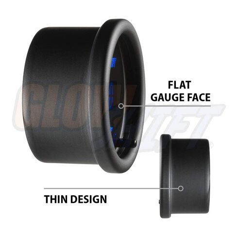 طقم قياس الفراغ الرقمي GlowShift 10 ألوان - يتضمن مستشعر الضغط الإلكتروني - شاشة LED متعددة الألوان - عدسة ملونة - للسيارة والشاحنات - 2-1/16 بوصة (52 مم) in Saudi Arabia
