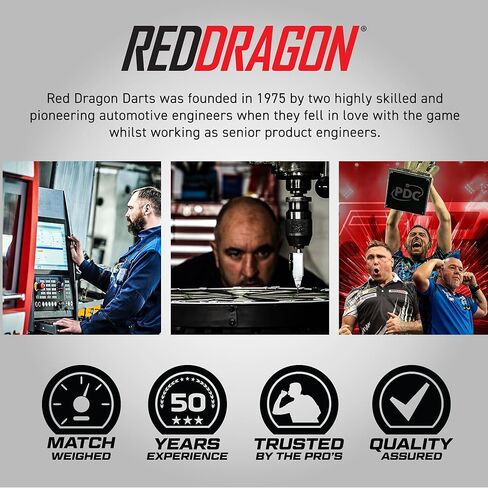 RED DRAGON Hardcore Fluoro Pink Extra Thick Standard Dart Flights - 5 Sets Per Pack (15 Dart Flights in Total) in Saudi Arabia