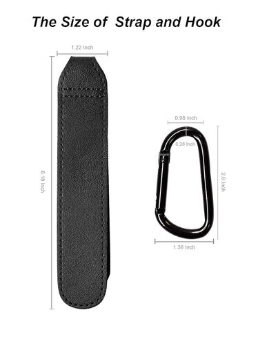 Baby Stroller Hooks Bag Hooks for Hanging Diaper Bags MultiPurpose Hooks for Grocery Shopping Bags Premium Vegan Leather Pram Straps 2 Pcs (BROWN-2) in Kuwait