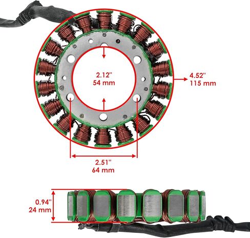Caltric Stator & Regulator & Gasket Compatible with Kawasaki Bayou 400 4X4 Klf400 Kl-F400 1993-1995 in Saudi Arabia
