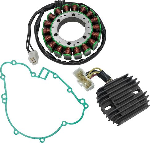 Caltric Stator & Regulator & Gasket Compatible with Kawasaki Bayou 400 4X4 Klf400 Kl-F400 1993-1995 in Saudi Arabia