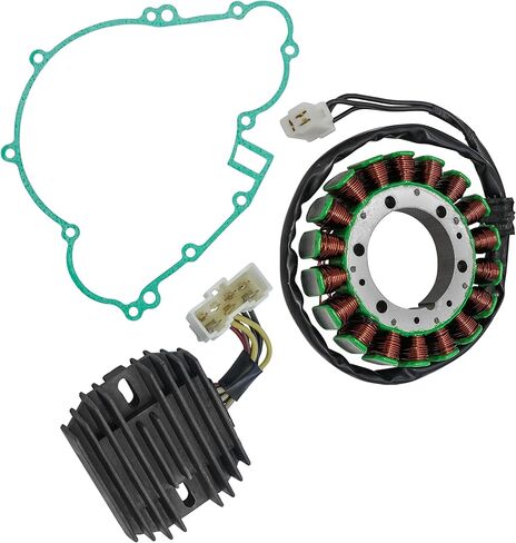 Caltric Stator & Regulator & Gasket Compatible with Kawasaki Bayou 400 4X4 Klf400 Kl-F400 1993-1995 in Saudi Arabia
