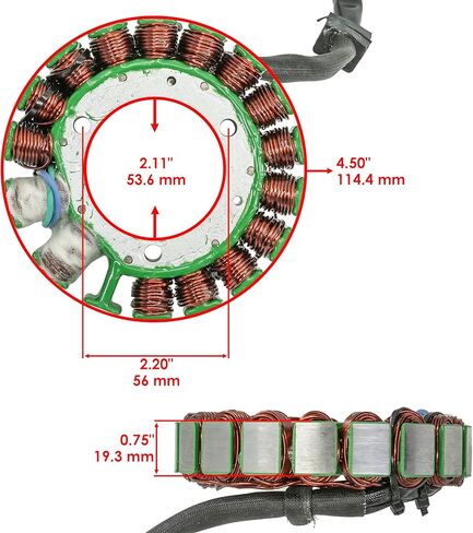 Caltric Stator & Regulator Rectifier Compatible with Kawasaki Klr650 Klr-650 Klr 650 1987-2007 in Saudi Arabia