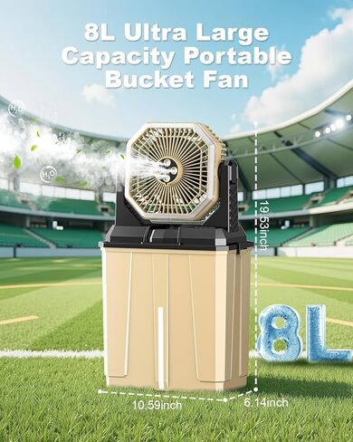 Stroller Fan Rechargeable - Portable Fan for Stroller, Timing Baby Fan, 35H Battery Operated Fan, 3 Speeds Baby Stroller Fan, Rotatable Car Seat Fan, Car Fan for Baby, Clip On Fan with Flexible Tripod in Kuwait