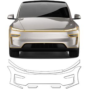 for Tesla Model Y Juniper 2025 2026 Full Front PreCut PPF Paint Protection Film 8.5 Mil TPU PPF Clear Car HD Scratch External Accessories (Transparent) Fender Head Part Film in Kuwait