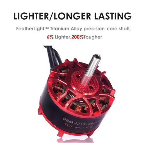 PRO 4215-380kv Brushless Motor 6-12s For 13-15inch Propeller,FPV Multicopter Drone Replacement,Thrust 7kg (15.6 lbs),Compatible With Long Range RC Plane,racing drone,Quadcopters,Hexcopters,Octocopters in Saudi Arabia