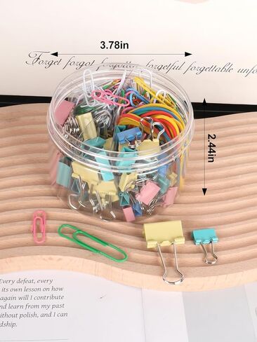250 Pcs Binder Clips, Paper Clips, Colorful Office Clip Set, Teacher Desk Must Haves for Office and School Supplies, Document Organizing in Saudi Arabia