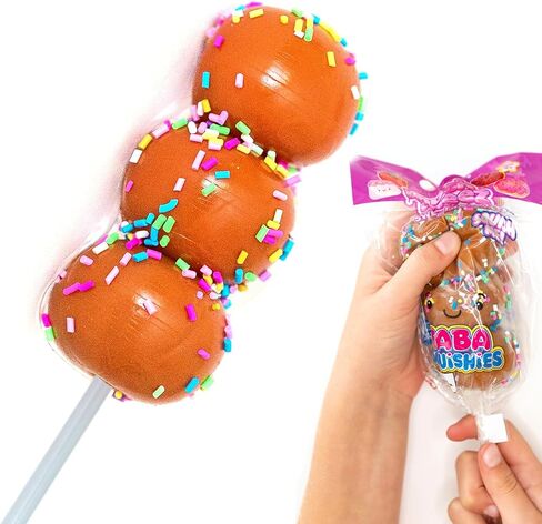 Taba Squishy Sweet Friends - 3 Taba Squishies on a Stick - Squish, Squeeze, Great for Stress Relief - Sensory / Fidget Play Food Squishy Toys for Kids and Adults in Saudi Arabia