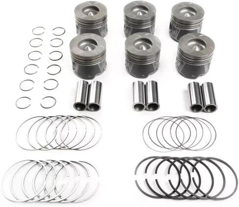 Piston And Ring Set 68147230AA Compatible With RAM 1500 3.0T 3.0L V6 EXF For 14-22(0.5) in Saudi Arabia