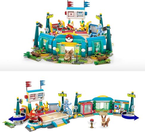 Mega Pokémon Building Toys Set Training Stadium with 1101 Pieces, 5 Poseable Characters and Battle Play, for Kids in Saudi Arabia