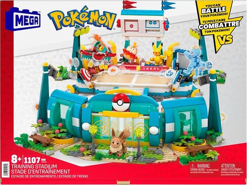 Mega Pokémon Building Toys Set Training Stadium with 1101 Pieces, 5 Poseable Characters and Battle Play, for Kids in Saudi Arabia