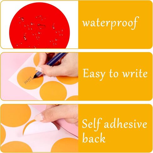 2 Inch Colored Dot Stickers, 400 Pcs Round Color Coding Labels, Removable Writable Circle Sticky Stickers for Organizing, Sorting, Pricing, Garage, Sell, Classroom Office​ Home (10 Assorted Colors) in Saudi Arabia