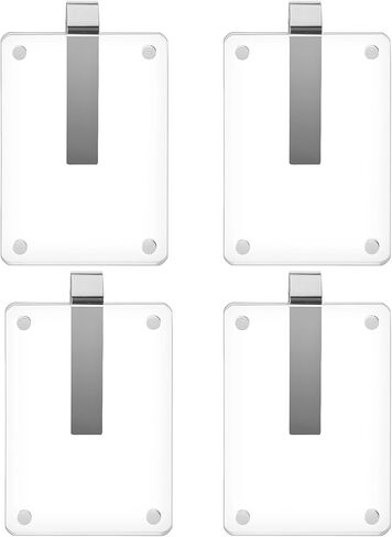 4 قطع من حامل صور السيارة، إطار صورة قناع، إطار مغناطيس الثلاجة DIY، حامل صور سيارة أكريليك، مثالي لذكريات السفر، سهل التركيب، in Kuwait