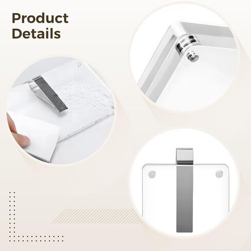 4 قطع من حامل صور السيارة، إطار صورة قناع، إطار مغناطيس الثلاجة DIY، حامل صور سيارة أكريليك، مثالي لذكريات السفر، سهل التركيب، in Kuwait