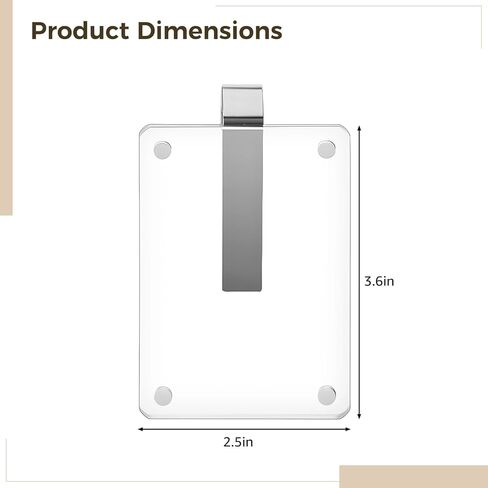 4 قطع من حامل صور السيارة، إطار صورة قناع، إطار مغناطيس الثلاجة DIY، حامل صور سيارة أكريليك، مثالي لذكريات السفر، سهل التركيب، in Kuwait