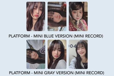 CHUU ONLY CRY IN THE RAIN Album Platform Version (Tiny Blue Ver.) Mini CD + Photocard + Ball Chain - LOONA in Saudi Arabia