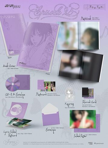 JO YURI Episode 25 3rd Mini Album [NOW Ver.] Photobook + CD + 2 Photocard + Polaroid Card + Poster + Keyring (Farewell for now!) in Saudi Arabia