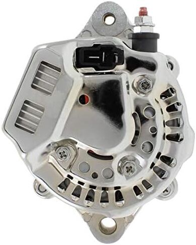 New Chrome Mini Alternator 1 Wire Self Exciting Compatible with Chevy Big Block Small Block BBC SBC Race Cars Hot Rods Street Rods 45 Amp 6.5 Pounds! in Saudi Arabia
