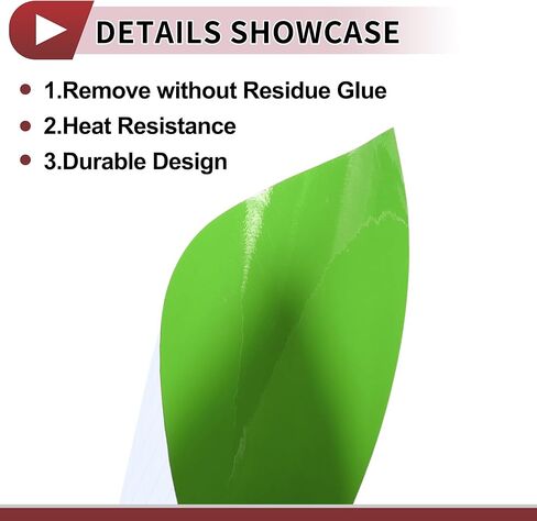 Bright Green Protective Car Wrap Film 1ft x 5ft Exterior Interior Vinyl Wrap Cover 5.5mil PVC 1 Pc Universal in Saudi Arabia