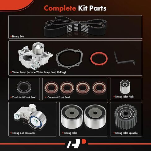 A-Premium Engine Timing Belt Kit with Water Pump Compatible with Subaru Forester 2008-2013, Impreza 2008-2014, WRX 2012-2014 - 2.5L in Saudi Arabia