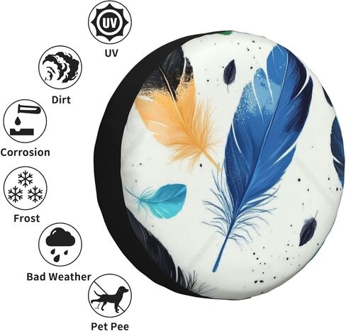 Pink Print Spare Tire Cover Dust-Proof Wheel Tire Cover Fit Jeep, Rv, SUV and Many Vehicle 17 Inch in Saudi Arabia