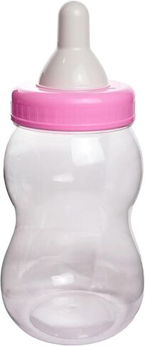 8.5" Jumbo Fillable Baby Shower Bank Plastic Decoration Centerpiece (Pink, 8.5") in Saudi Arabia