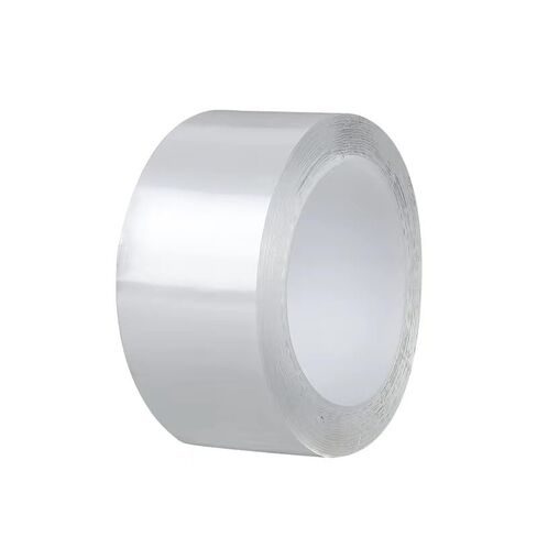 1roll Double Sided Tape Super Strong Adhesive Tapes Reusable Washable Waterproof Transparent Tape Tools for Home Office (5CM*1M) in Saudi Arabia