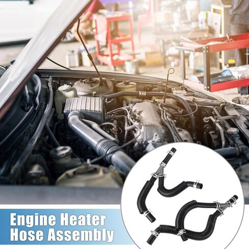 Engine Heater Hose Assembly No.4677603AL HVAC Inlet and Outlet Heater Hose for Dodge Grand Caravan 2010 Rubber Black in Saudi Arabia