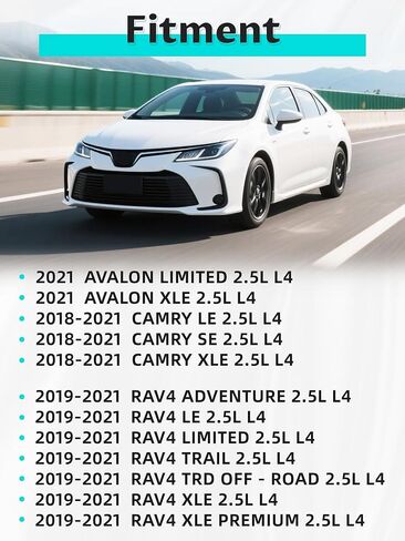 مضخة مياه للمحرك الكهربائي مع حشية متوافقة مع 2019-2022 RAV4، Camry، ES300h، 2019-2021 Avalon 2.5L L4 يستبدل 16032-25010،1603225010،16032-F0011،16032-F0012 in Kuwait