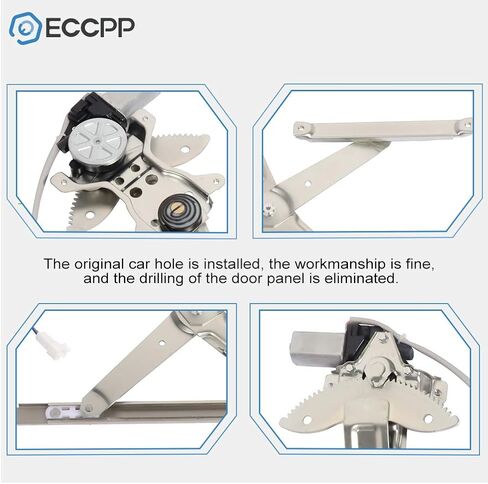 ECCPP Front Right Passenger Side Power Window Regulator with Motor Assembly Replacement fits for 1998-2002 For chevy Prizm 1998-2002 For Toyota Corolla 69801-02040 741-802 in Saudi Arabia