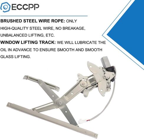 ECCPP Front Right Passenger Side Power Window Regulator with Motor Assembly Replacement fits for 1998-2002 For chevy Prizm 1998-2002 For Toyota Corolla 69801-02040 741-802 in Saudi Arabia