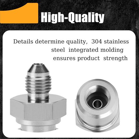 3AN إلى M10x1.0-2PCS مقلوب مضيئة أنثى خط الفرامل محول تركيب الفولاذ المقاوم للصدأ in Kuwait