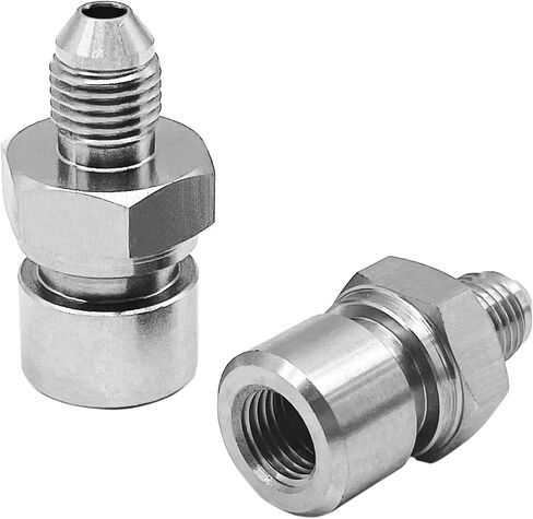 3AN إلى M10x1.0-2PCS مقلوب مضيئة أنثى خط الفرامل محول تركيب الفولاذ المقاوم للصدأ in Kuwait