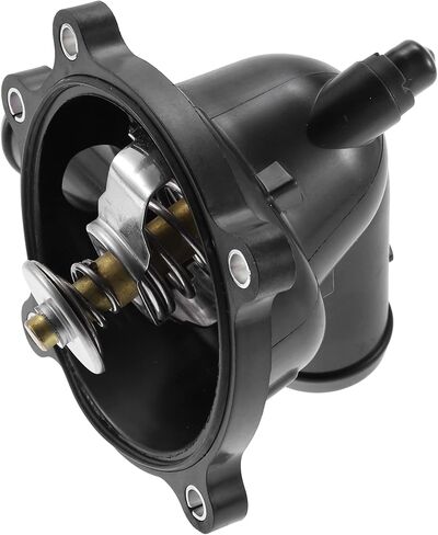 X AUTOHAUX Engine Coolant Thermostat Housing Assembly for Audi A6 S6 S6 S8 Q7 for Volkswagen Touareg 2007-2009 079121115BA 079121115BA Plastic Metal Black in Saudi Arabia