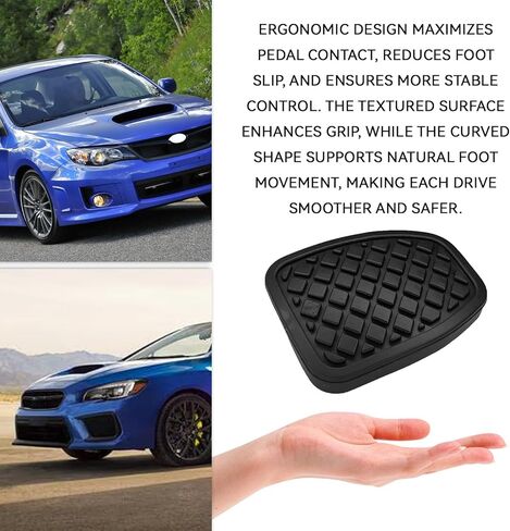 Rubber Brake Clutch Pedal Pad Cover for Subaru Forester Impreza Legacy Outback, Non-Slip Car Foot Pedal Covers Replacement 36015GA110, Performance Car Accessories Accelerator Treadle Extenders in Saudi Arabia