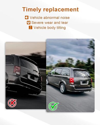 Bumper Suspension Springs Fit for Dodge Grand Caravan 2008-2020 Fit for Chrysler Town & Country 2008-2016 Replace 4721352AC 04721352AC, 2 Pcs in Saudi Arabia