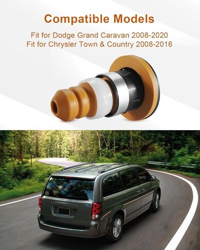 Bumper Suspension Springs Fit for Dodge Grand Caravan 2008-2020 Fit for Chrysler Town & Country 2008-2016 Replace 4721352AC 04721352AC, 2 Pcs in Saudi Arabia