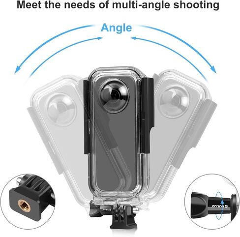 حافظة PULUZ للغوص لـ DJI Osmo Pocket 3 حافظة مقاومة للماء للكمبيوتر الشخصي غطاء حماية 45M/147FT تحت الماء غطاء مبيت للغوص مع ملحقات لكاميرا Osmo Pocket 3 Action in Saudi Arabia