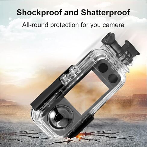 حافظة PULUZ للغوص لـ DJI Osmo Pocket 3 حافظة مقاومة للماء للكمبيوتر الشخصي غطاء حماية 45M/147FT تحت الماء غطاء مبيت للغوص مع ملحقات لكاميرا Osmo Pocket 3 Action in Saudi Arabia